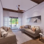 Luxury home interiors in Malappuram creating a stylish living room with modern furniture and inviting atmosphere.