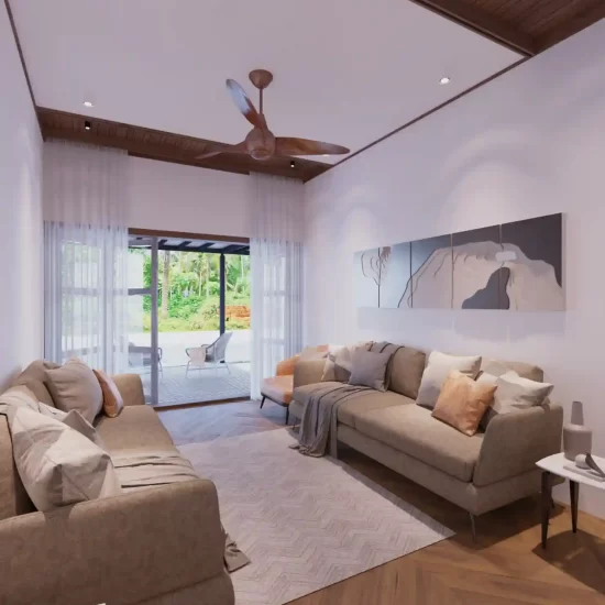 Luxury home interiors in Malappuram creating a stylish living room with modern furniture and inviting atmosphere.