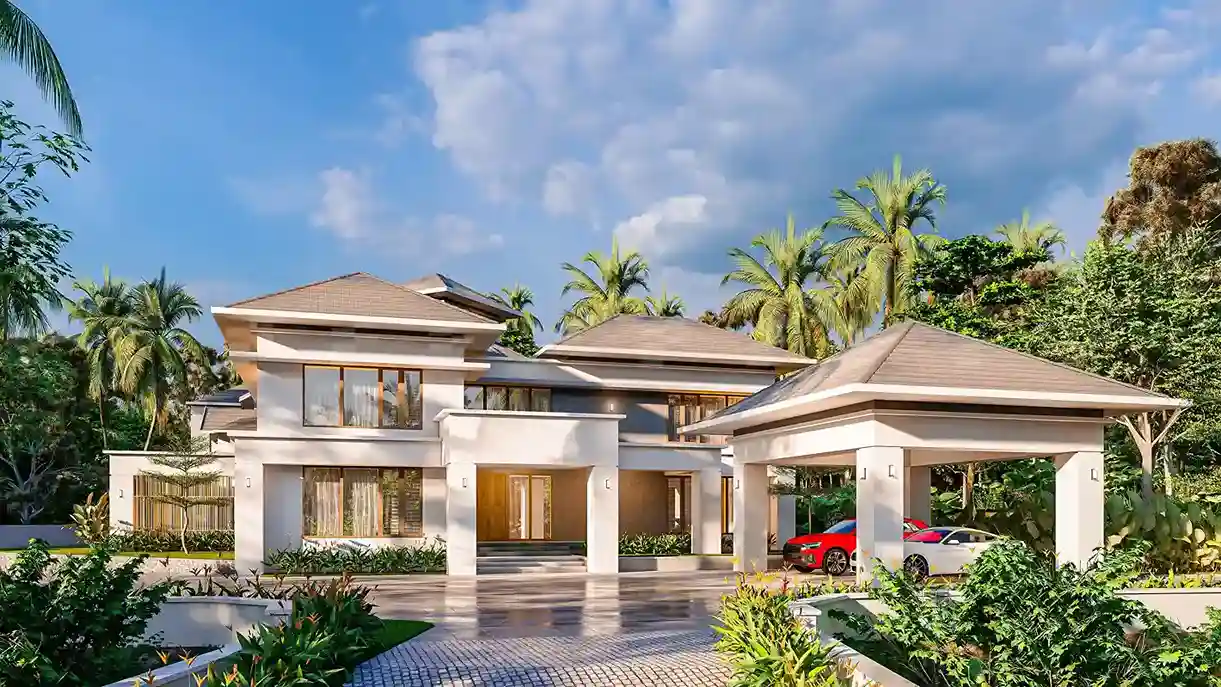 Famous architects in Kerala designed this elegant home blending tradition and modern design.