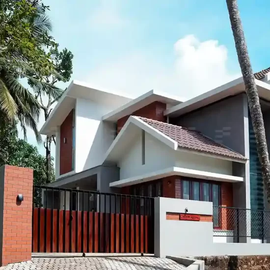 Top residential architects designed this modern exterior with clean lines, natural materials, and inviting proportions.
