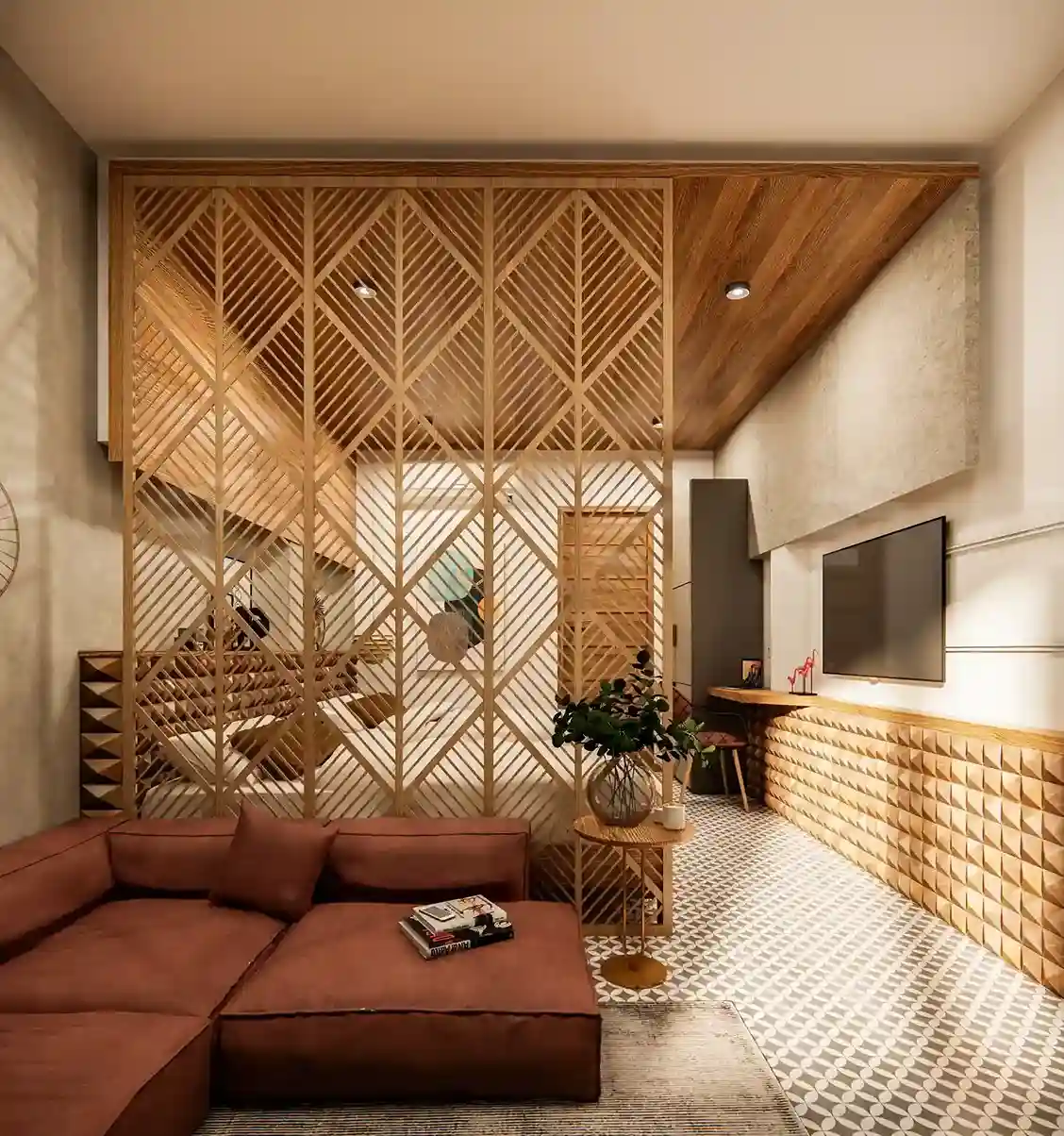 Bedroom interior designed by the best hotel room designers in Kondotty