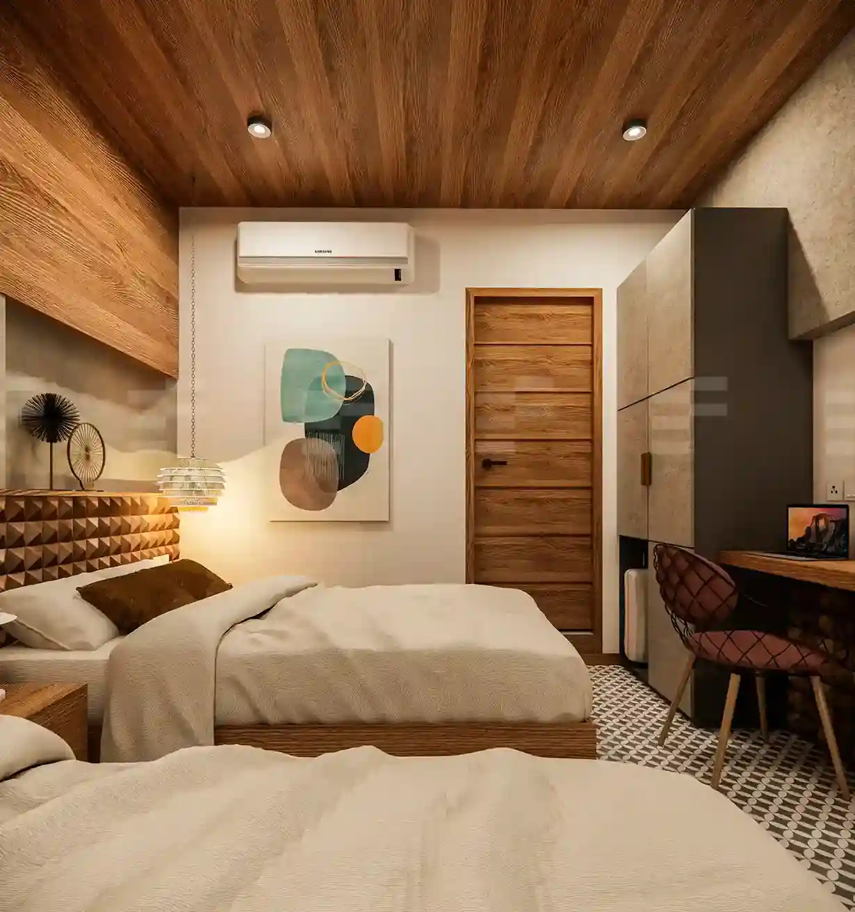 Luxury hotel bedroom decor highlighting refined design in Kondotty
