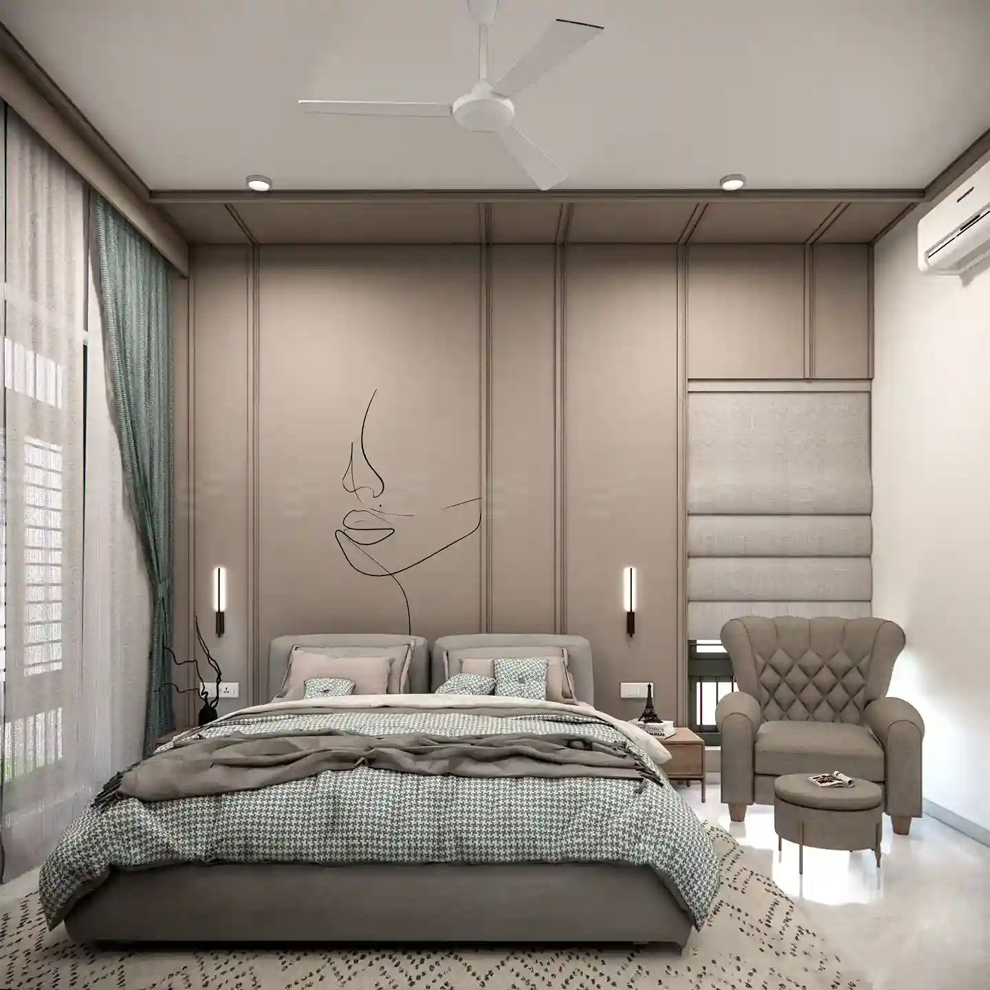 bedroom design by sanid residence