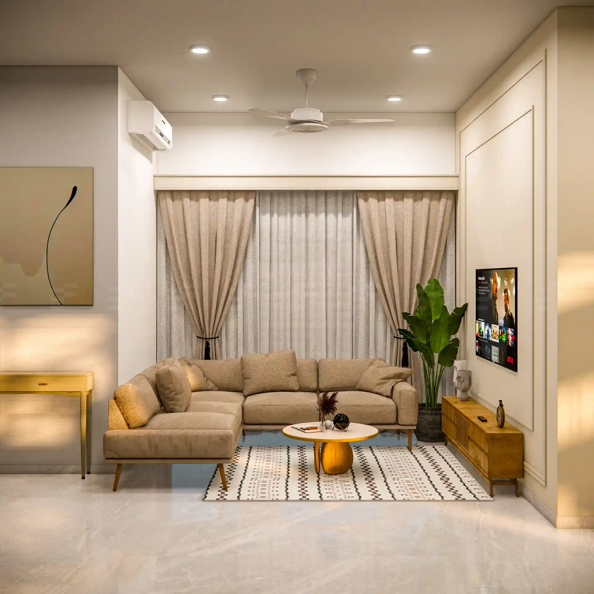 luxury living room interior design by sanid residence