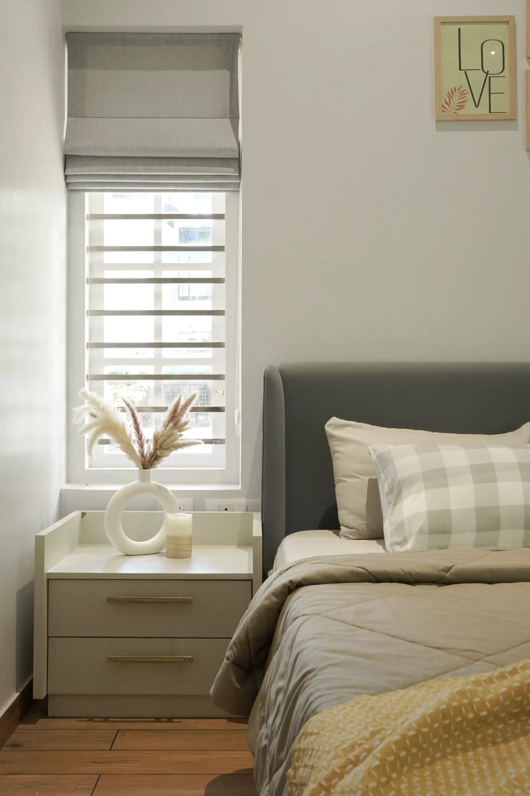 soft toned bedroom design
